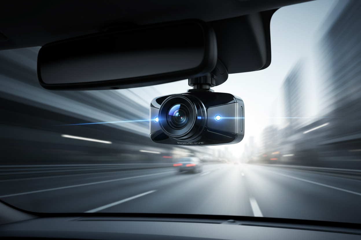 Car driving safely on the road